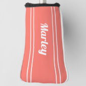 Aangepaste Golfer Sport Moderne Monogram Trendy Ko Golfheadcover (Draai 90)