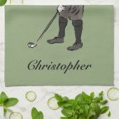 Aangepaste  golfer theedoek (Gevouwen)