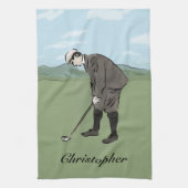 Aangepaste  golfer theedoek (Verticaal)