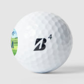 Aangepaste golfernaam 3-D monogram    Golfballen (Logo)