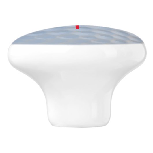 Aangepaste Golfers Monogram Golf Ball Cabinet Knob Keramische Knop (Zijkant)