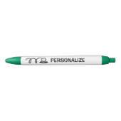 Aangepaste golfers voor golfers blauwe inkt pen (Voorkant)