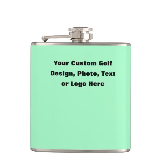 Aangepaste Golffles - Gepersonaliseerde Golfer Gif Heupfles (Voorkant)