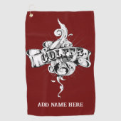 Aangepaste Golfhanddoek (Voorkant)