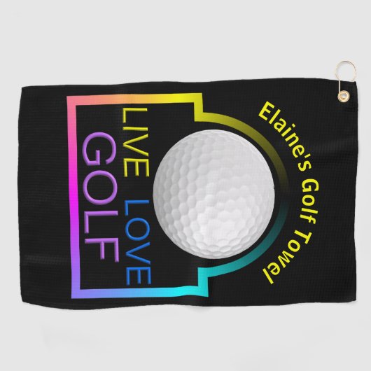 Aangepaste Golfhanddoek (Horizontaal)