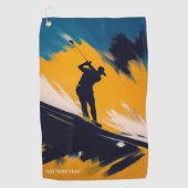 Aangepaste Golfhanddoek (Voorkant)