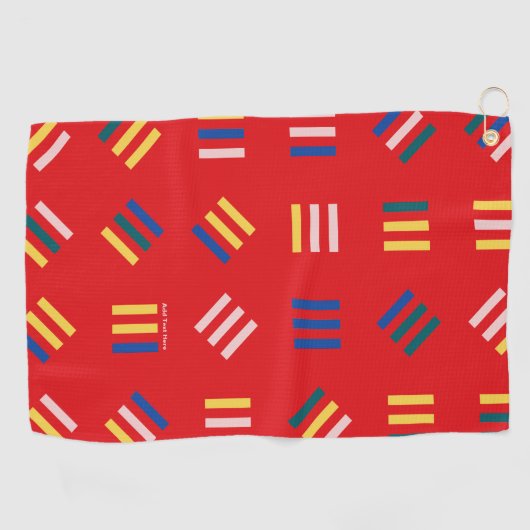 Aangepaste Golfhanddoek (Horizontaal)