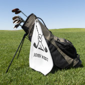 Aangepaste Golfhanddoek (Groen)