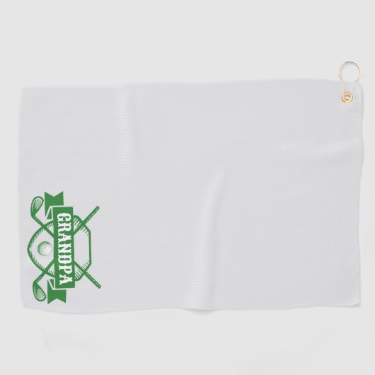 Aangepaste golfhanddoek - Gepersonaliseerde naam & (Horizontaal)
