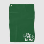 Aangepaste golfhanddoek, Leuke talk Dirty To Me Ac Golfhanddoek (Voorkant)