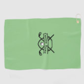 Aangepaste golfhanddoek - Monogrammed / Foto geper (Horizontaal)