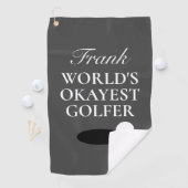 Aangepaste golfhanddoek voor de okayest golfer ter (Insitu)
