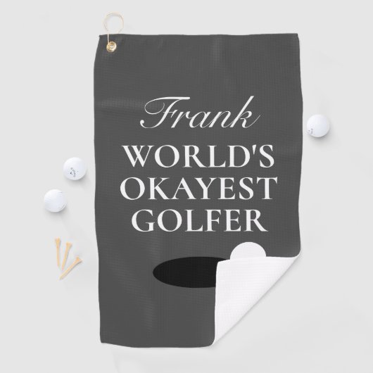 Aangepaste golfhanddoek voor de okayest golfer ter (Insitu)