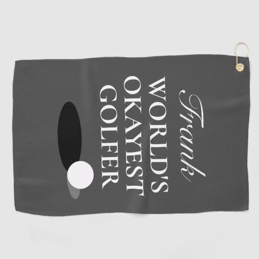 Aangepaste golfhanddoek voor de okayest golfer ter (Horizontaal)