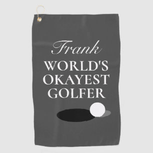 Aangepaste golfhanddoek voor de okayest golfer ter