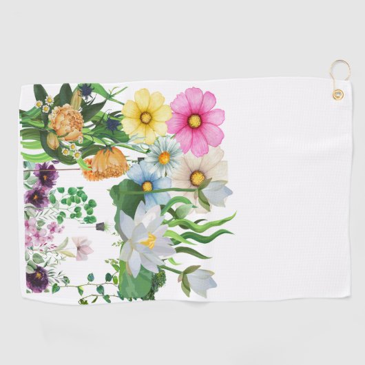 Aangepaste golfhanddoeken | Gepersonaliseerde golf Golfhanddoek (Horizontaal)