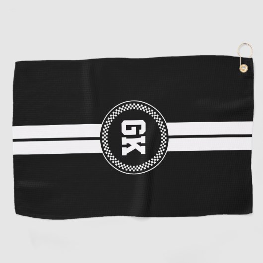 Aangepaste Golfhanddoekstripe persoonlijke Golfcad Golfhanddoek (Horizontaal)