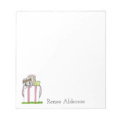 Aangepaste golfnotitieblokken notitieblok (Voorkant)