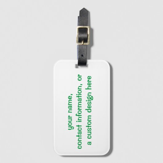 Aangepaste golftas Labels, gepersonaliseerde tas l Bagagelabel (Voorkant (verticaal))