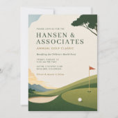Aangepaste golftoernooi uitnodiging (Voorkant)