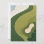 Aangepaste golftoernooi uitnodiging (Achterkant)