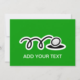 Aangepaste golfuitnodigingen kaart