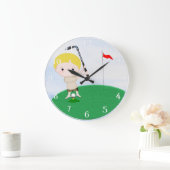 Aangepaste Golfwandklok Grote Klok (Huis)