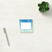 Aangepaste golven voor blauwe hemelzee post-it® notes (Kantoor)