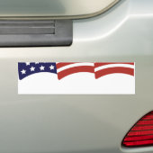 Aangepaste golvende vlag Bumpersticker Sjabloon (Op auto)