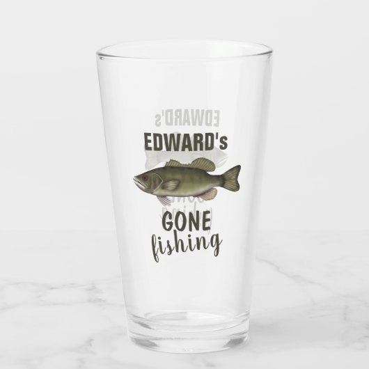 Aangepaste Gone Gevist Gepersonaliseerd Glas (Achterkant)