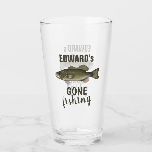 Aangepaste Gone Gevist Gepersonaliseerd Glas (Voorkant)