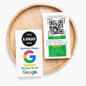 Aangepaste Google Review Business Logo QR Code Lin Visitekaartje