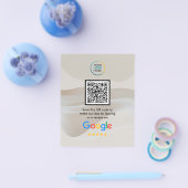 Aangepaste Google Reviews QR-code  Flyer (Enkel)