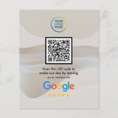Aangepaste Google Reviews QR-code  Flyer (Voorkant)