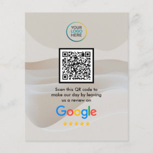 Aangepaste Google Reviews QR-code Flyer