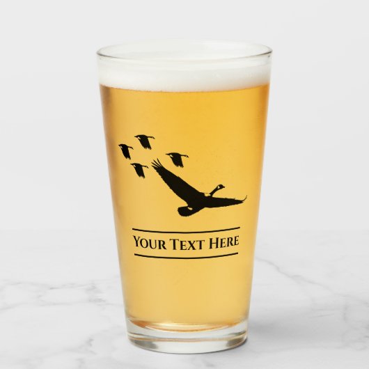 Aangepaste Goose Jagen Beer Glass Tumblr Glas (Voorkant gevuld)