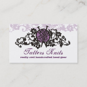 aangepaste gothic breinaalden garen visitekaartje