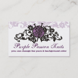 aangepaste gothic breinaalden garen visitekaartje