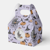 Aangepaste Gothic Victoriaans Baby Carriage Hallow Bedankdoosjes (Voorkant Zijde)