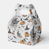 Aangepaste Gothic Victoriaans Baby Carriage Hallow Bedankdoosjes (Voorkant Zijde)