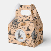Aangepaste Gothic Victoriaans Baby Carriage Hallow Bedankdoosjes (Voorkant Zijde)
