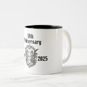 Aangepaste Gotische Jubileum Dragon 2025 Tweekleurige Koffiemok (Voorkant rechts)