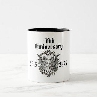 Aangepaste Gotische Jubileum Dragon 2025 Tweekleurige Koffiemok