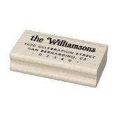 Aangepaste gotische retro typografie familienaam rubberstempel (Stempel)