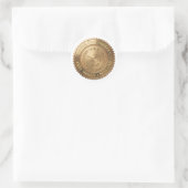 Aangepaste goud folie afstudeercertificaat zegel (Tas)