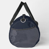 Aangepaste Goud Navy Blauwe Monogram Eerste Fitnes Plunjezak (Rechts)