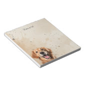 Aangepaste Goud Retriever Huisdier Hond Dier Notitieblok (Schuin)