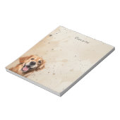 Aangepaste Goud Retriever Huisdier Hond Dier Notitieblok (Linkerzijde)