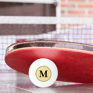 Aangepaste Goud Zwarte Gegraveerde Tafeltennis Bie Pingpongbal