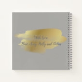 Aangepaste goudcartridge notitieboek (Achterkant)